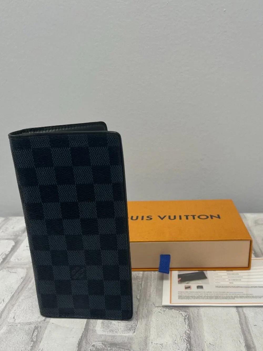 Louis Vuitton Damier Cobalt Portefeuille Bifold Long Wallet - Preowned
